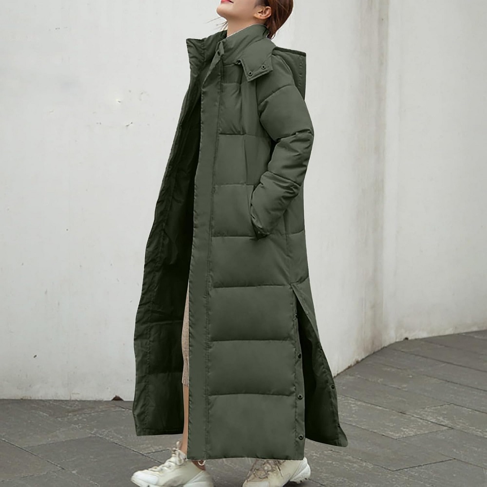 long puffer jacket women