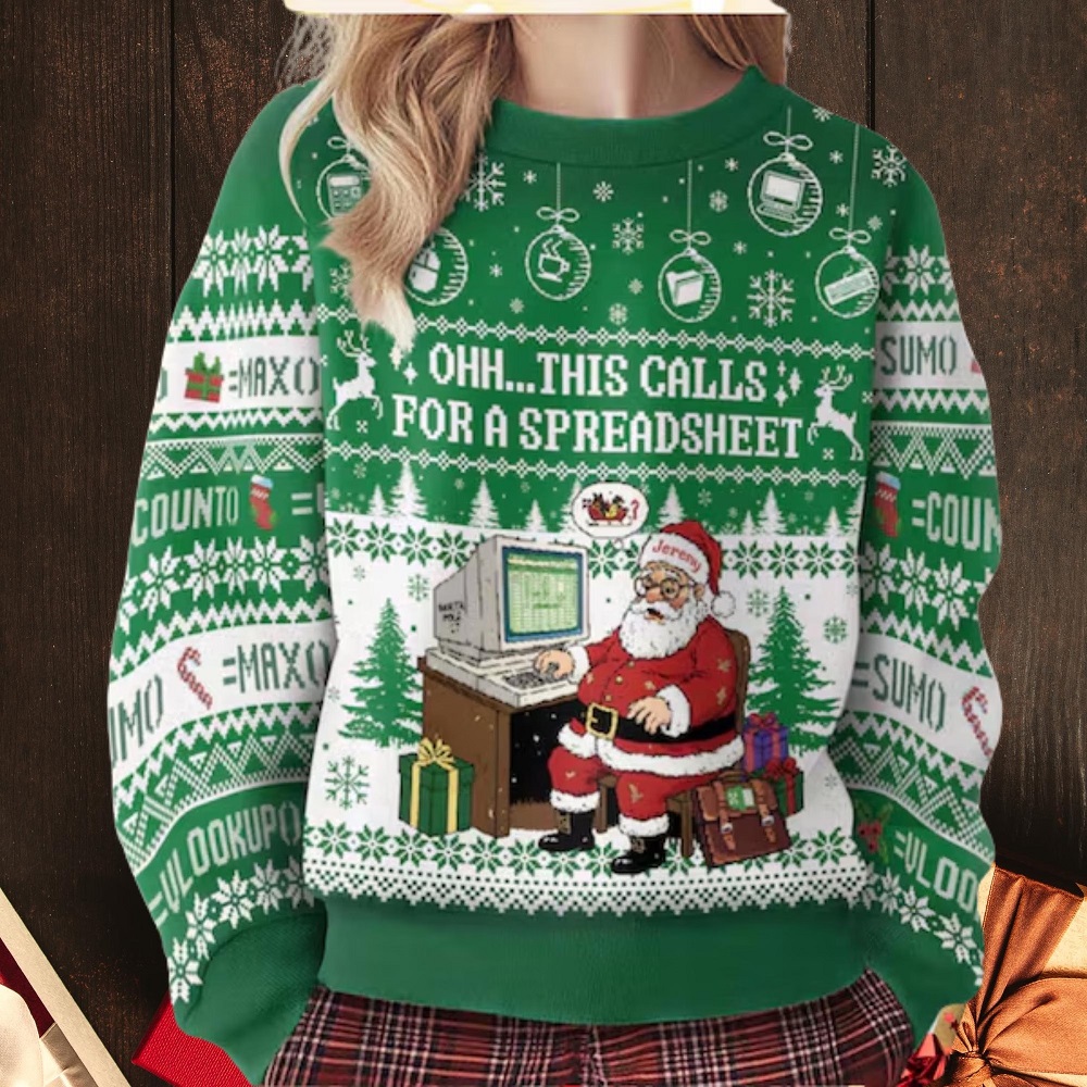 nerdy ugly christmas sweater