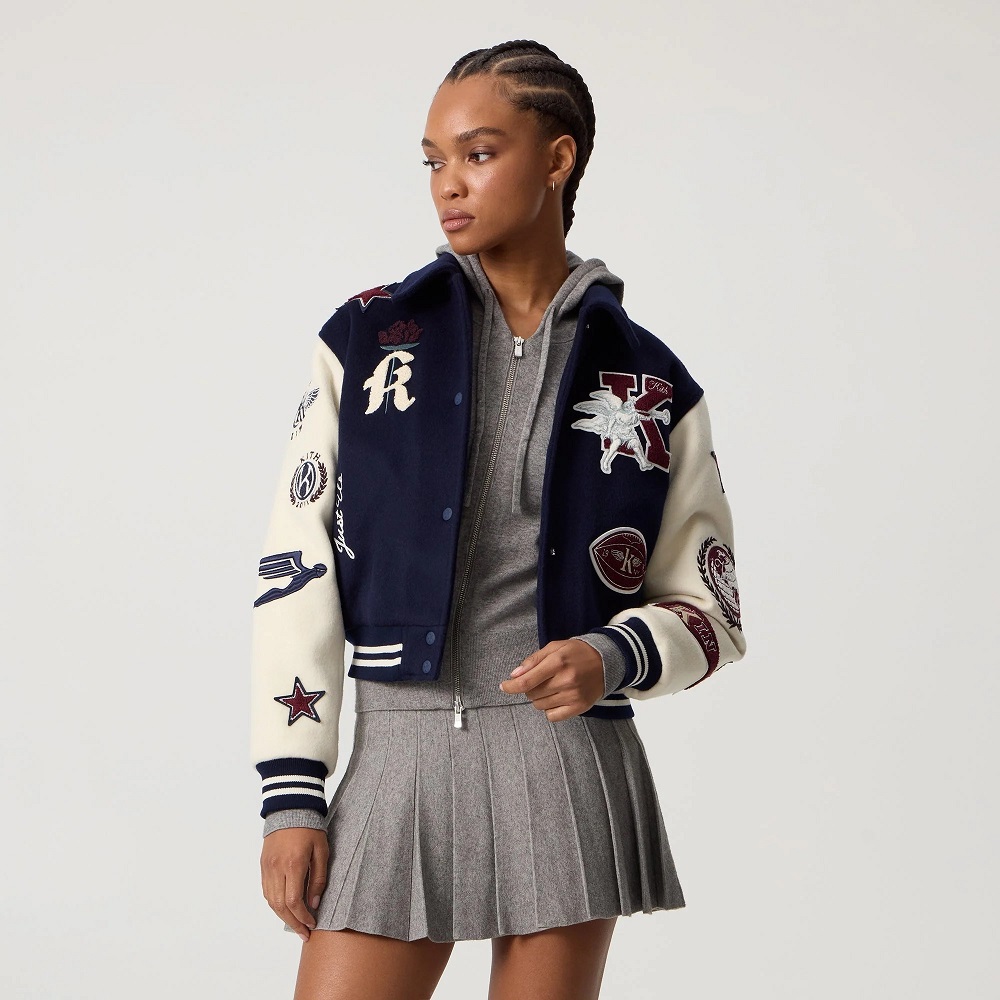 varsity bomber jacket