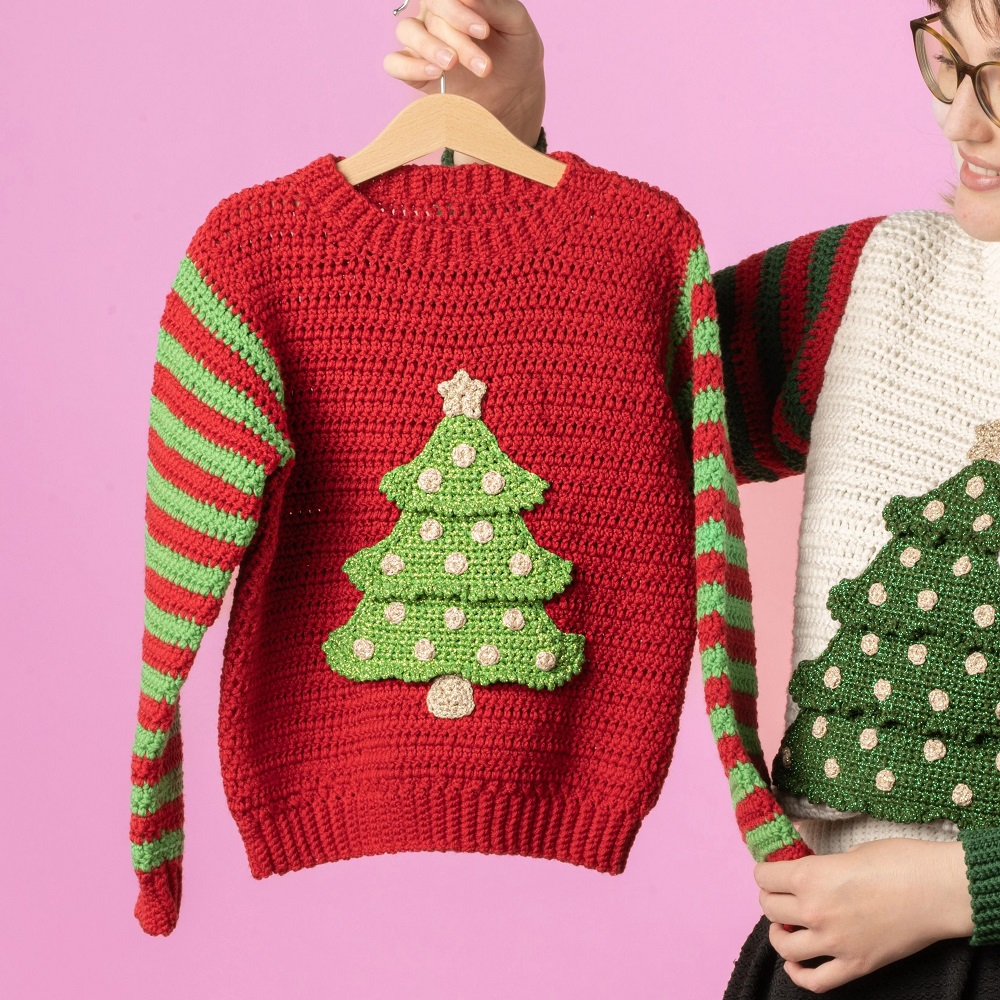 knitted christmas sweater