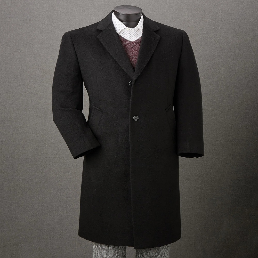 mens long wool coat