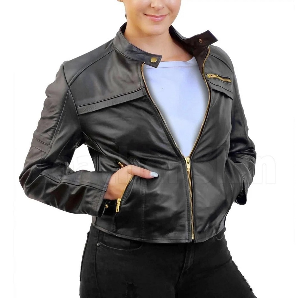 plus size leather blazer