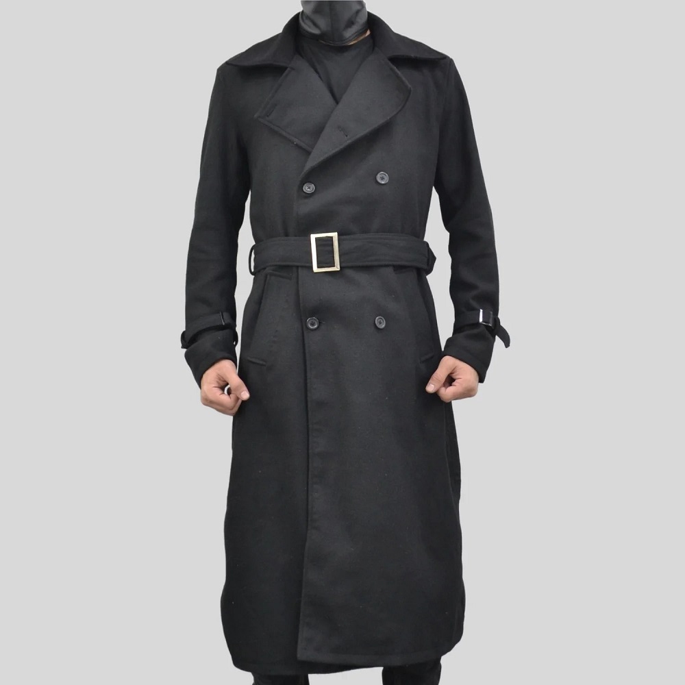 mens long wool coat
