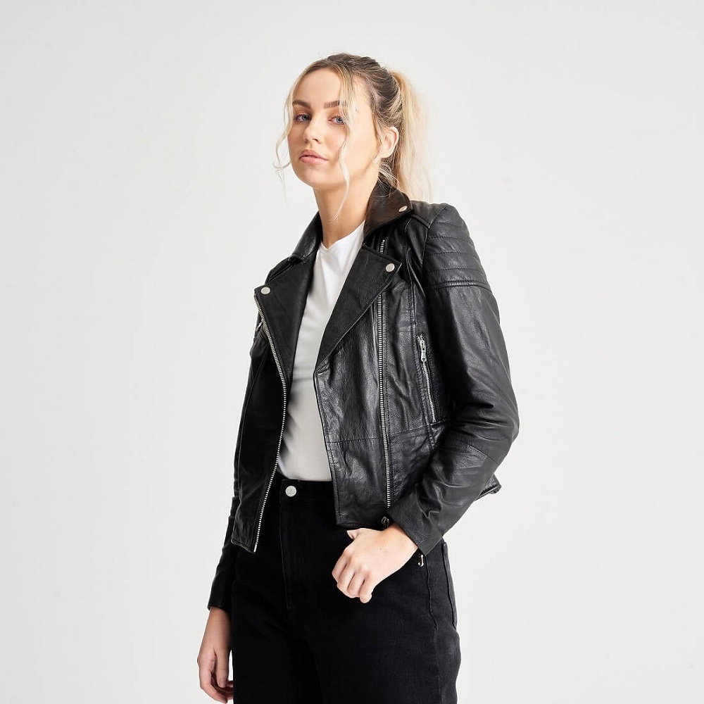 plus size leather blazer