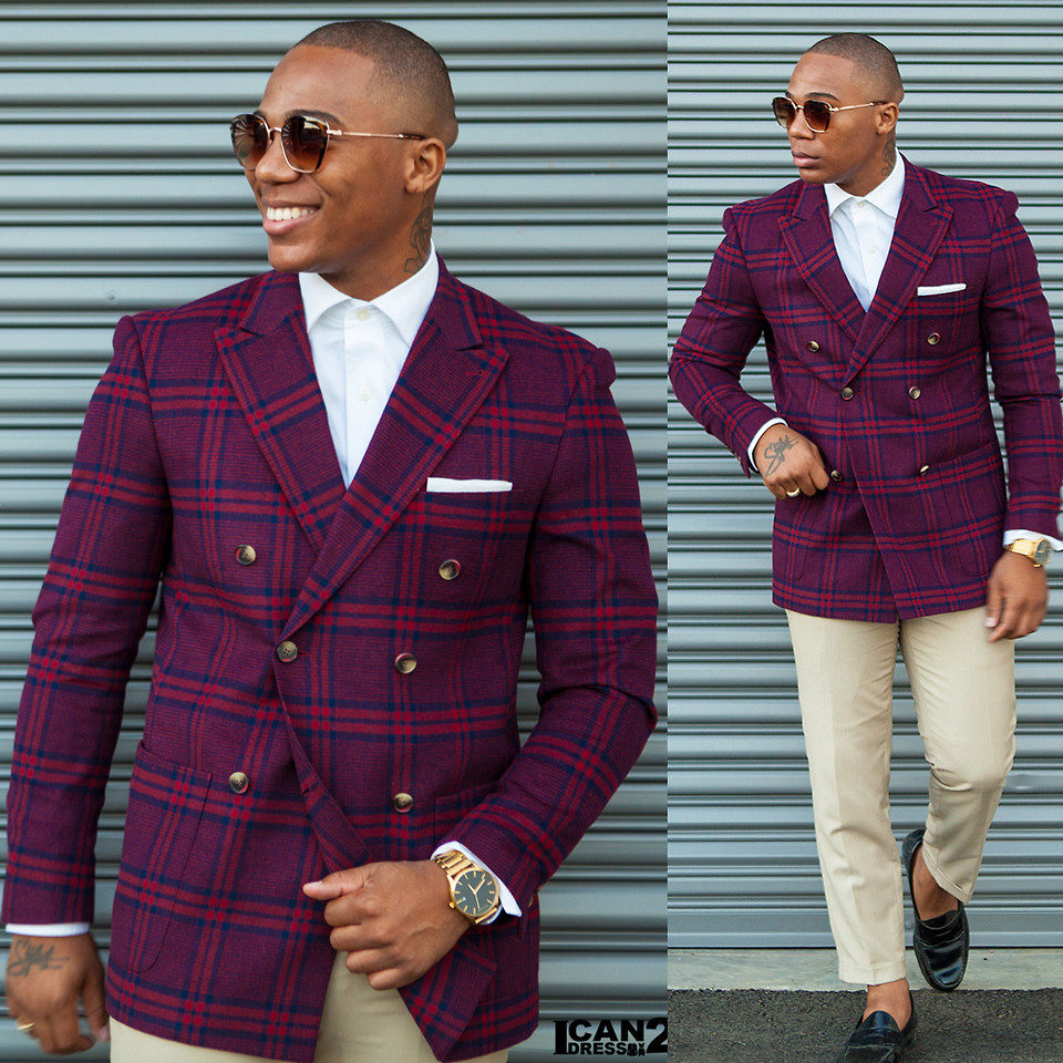 double breasted blazer men