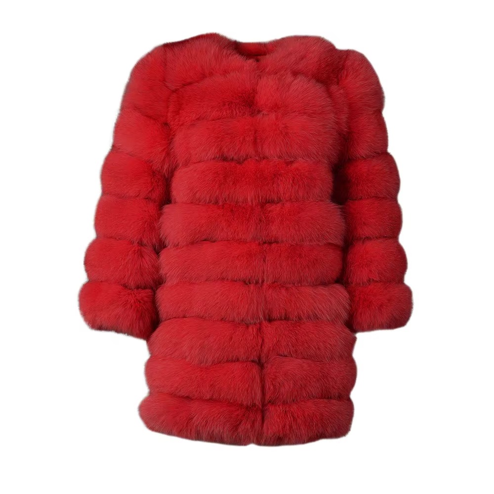fur coat long