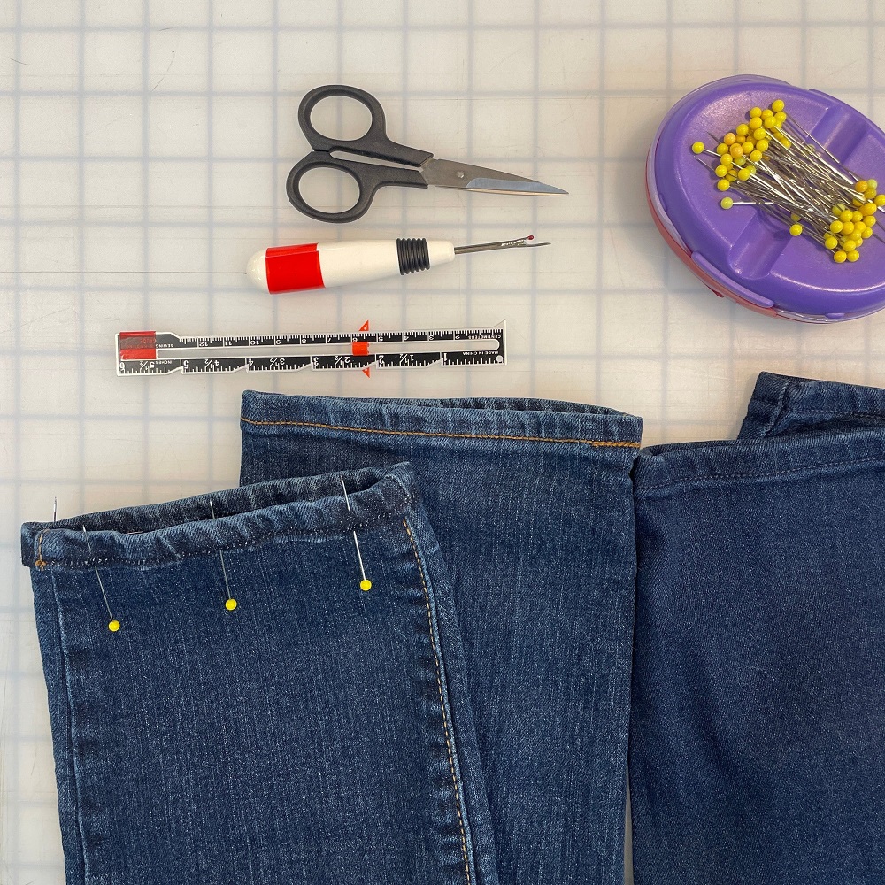 hemming jeans