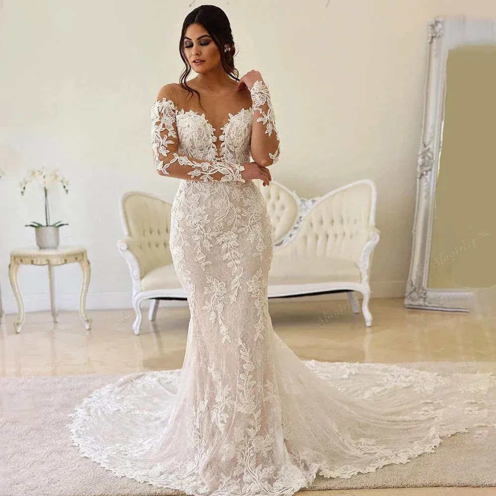 mermaid wedding gown