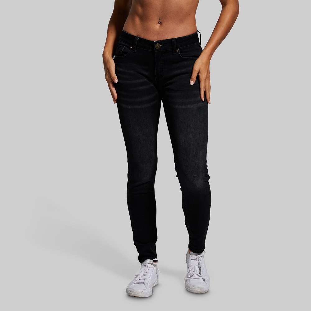 black skinny jeans women