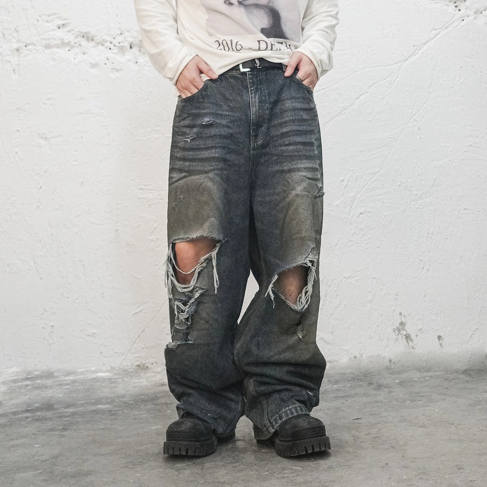 ripped baggy jeans