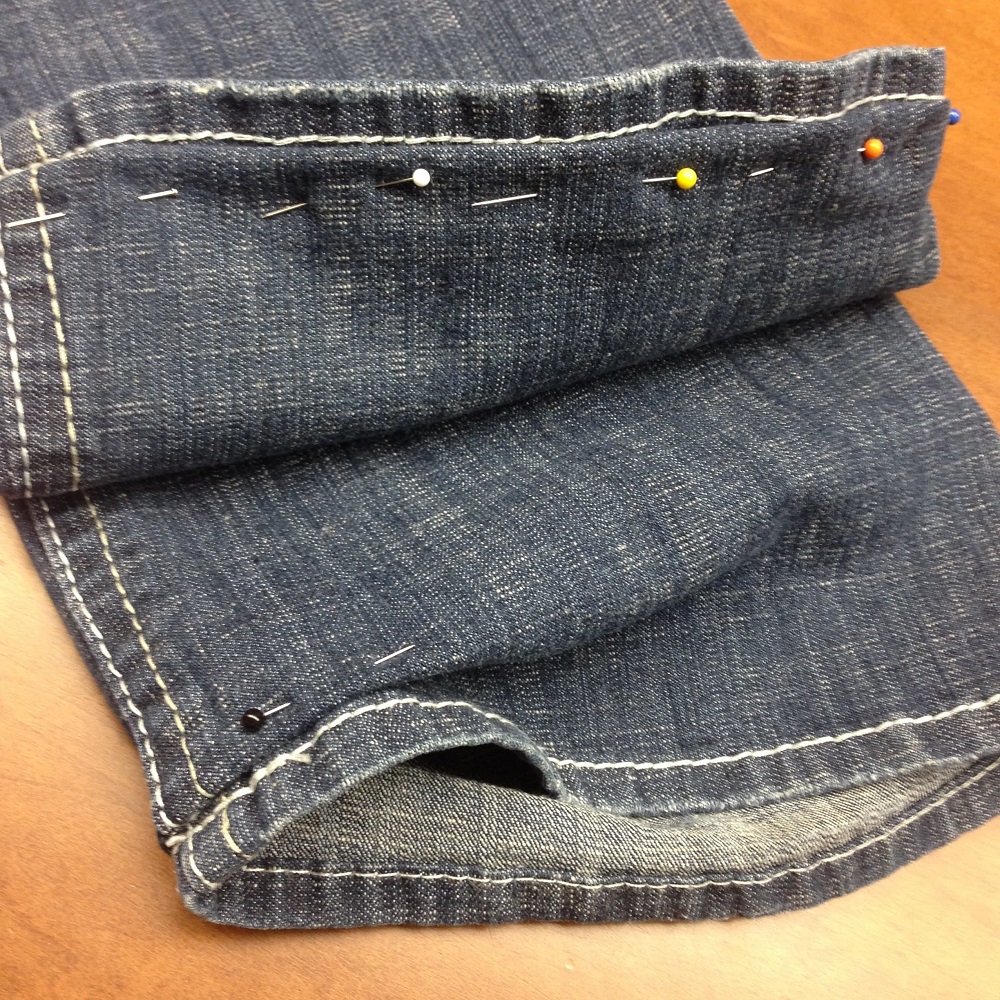 hemming jeans