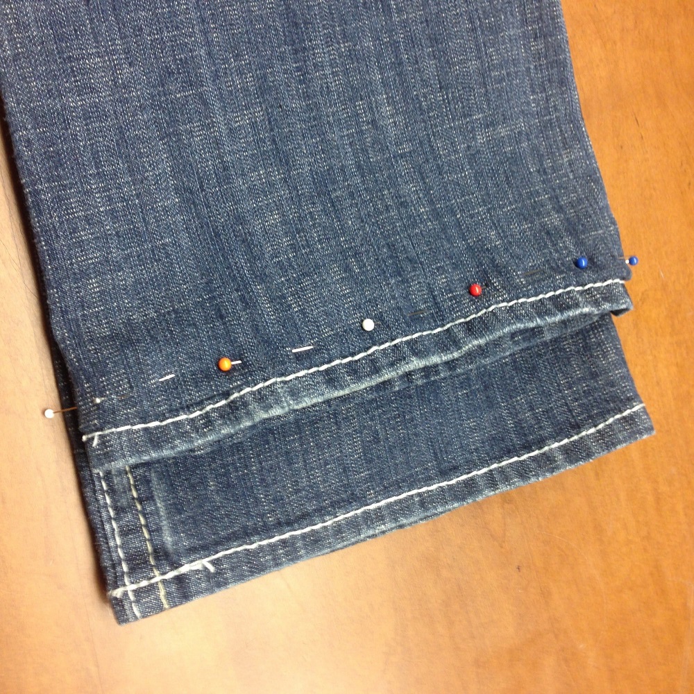 hemming jeans