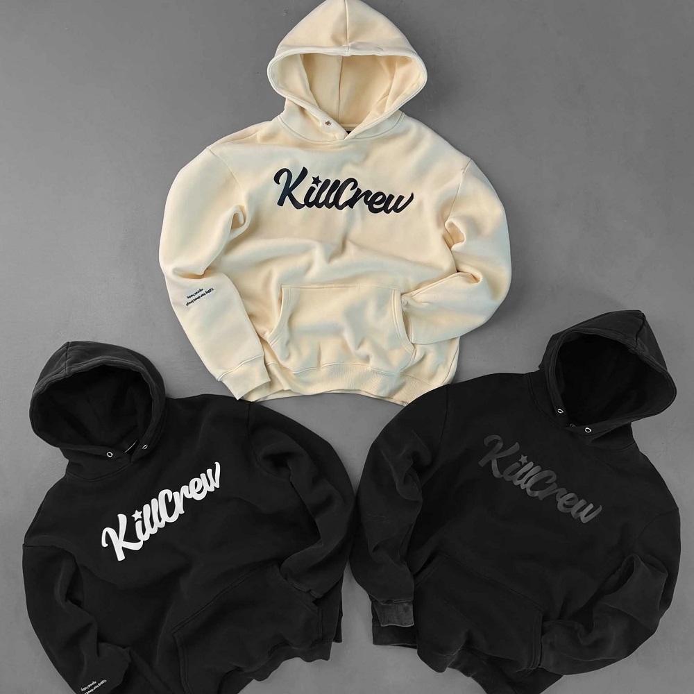 black and white hoodies