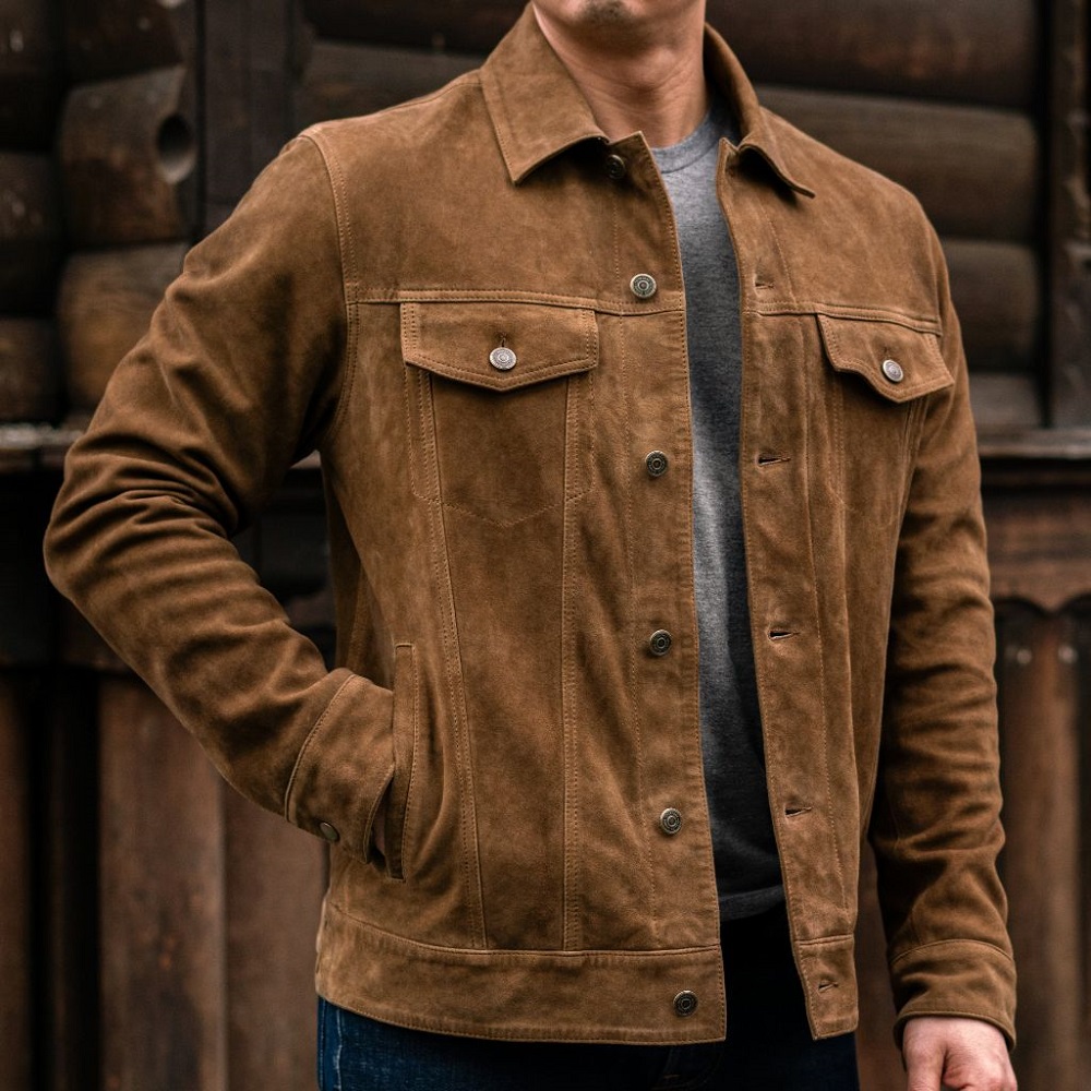 suede trucker jacket