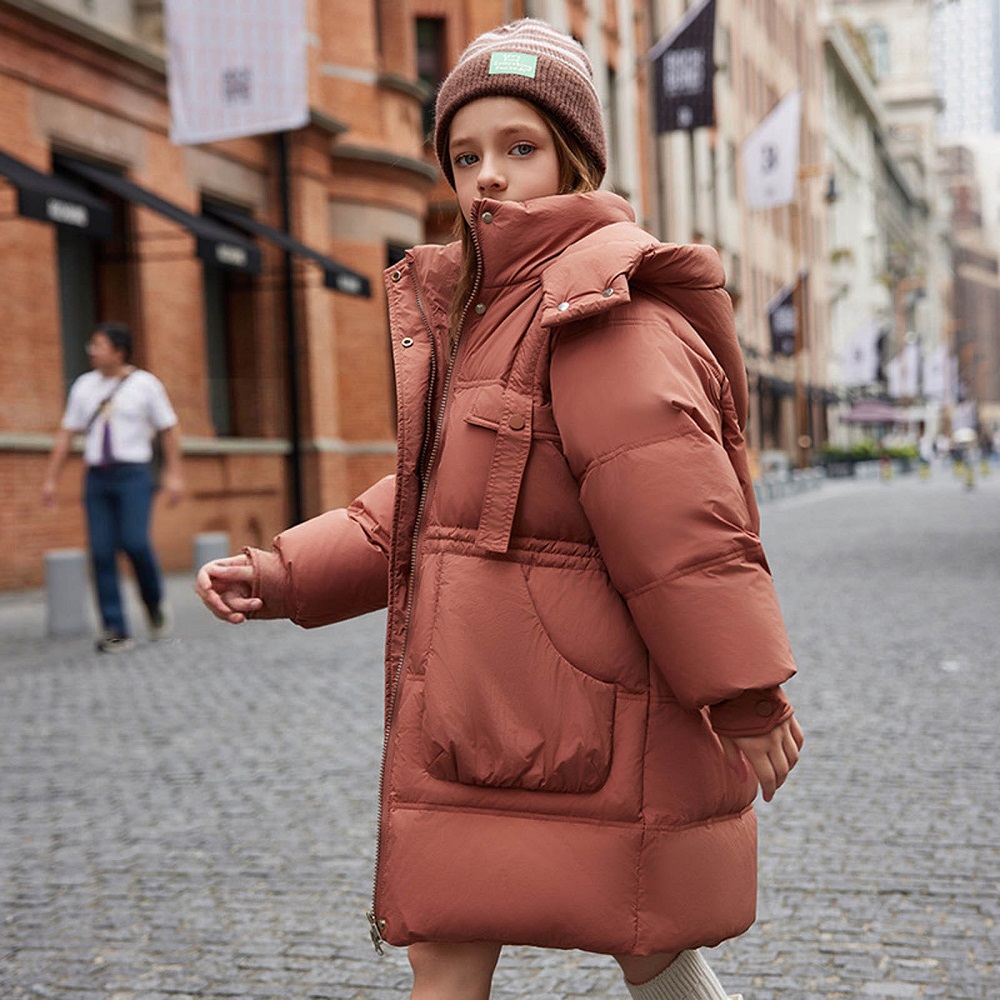 girls long winter coat