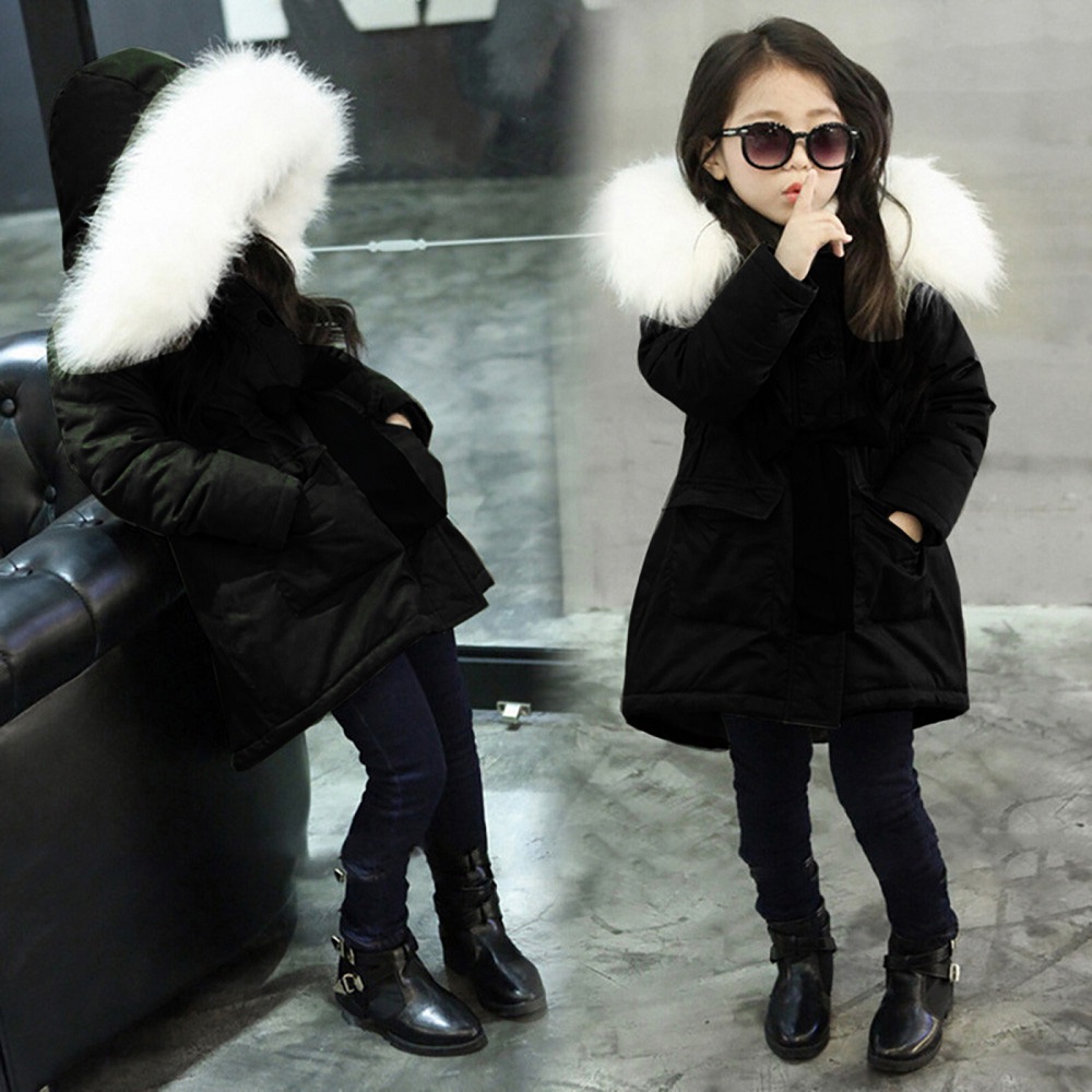 girls long winter coat