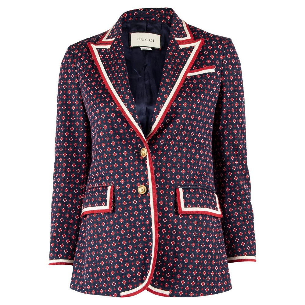 patterned blazer womens