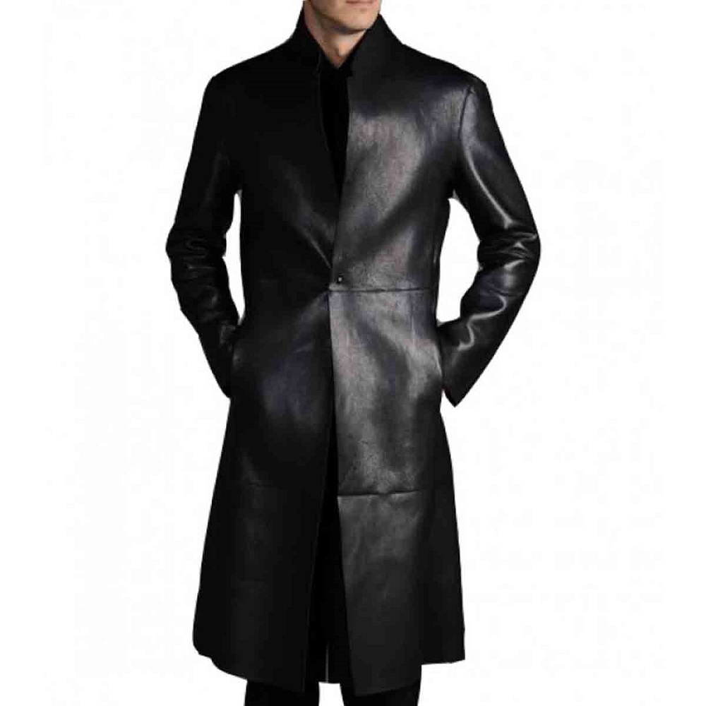leather coat men