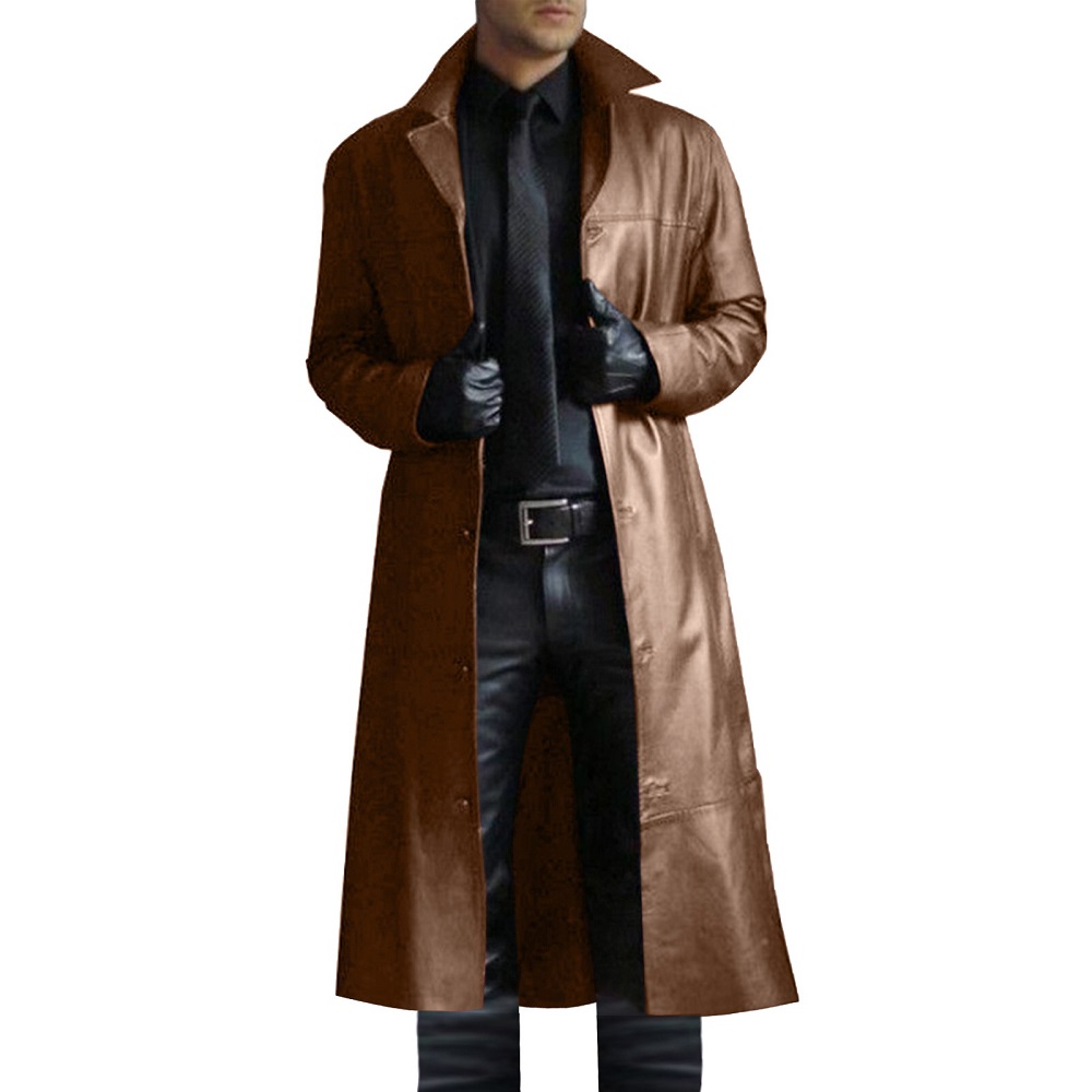 leather coat men