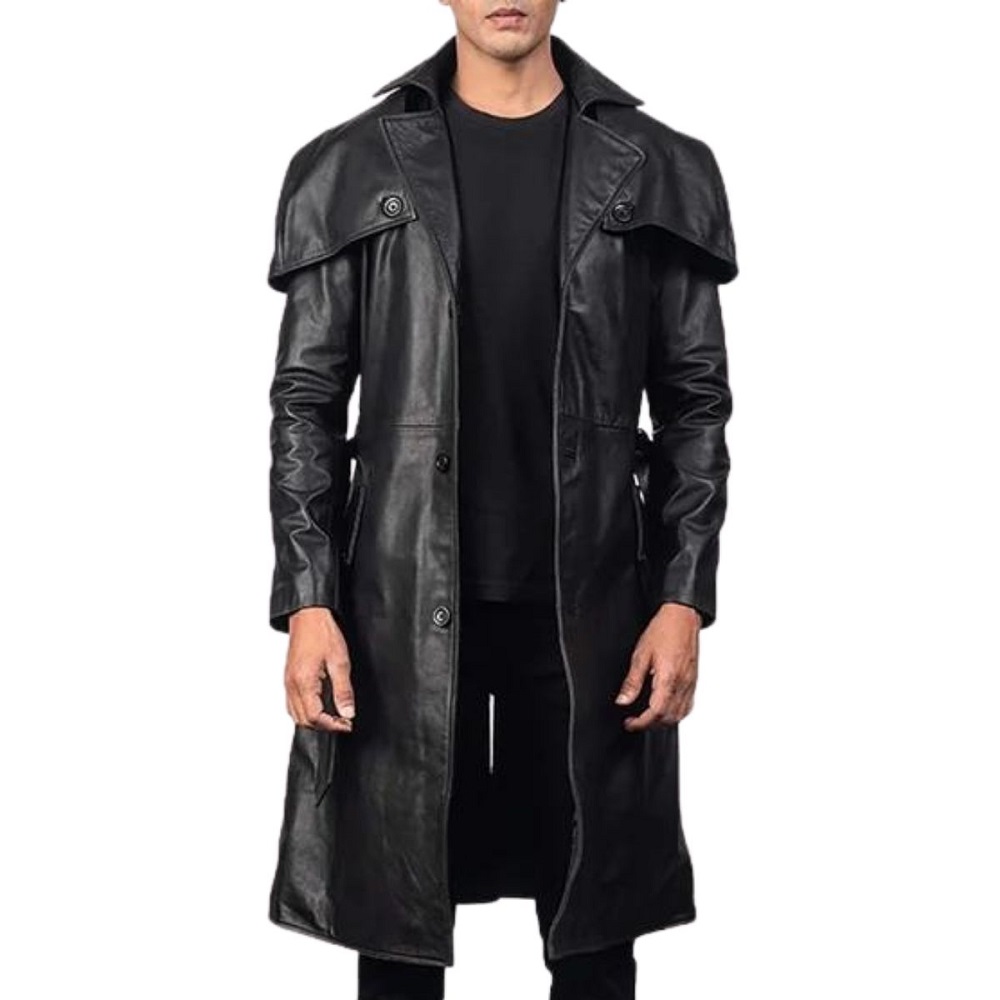 leather coat men