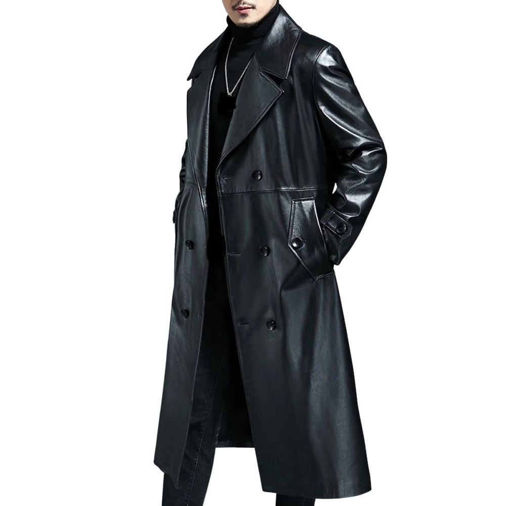 leather coat men