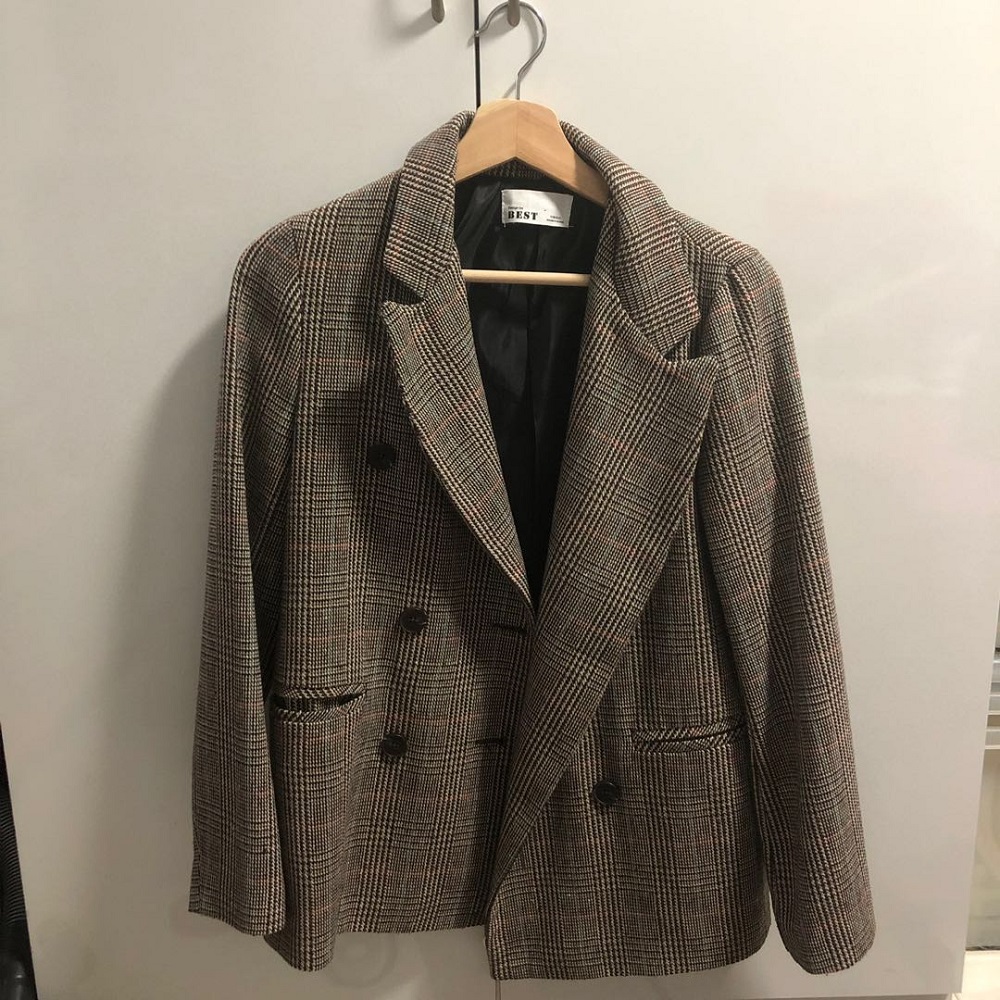 patterned blazer womens