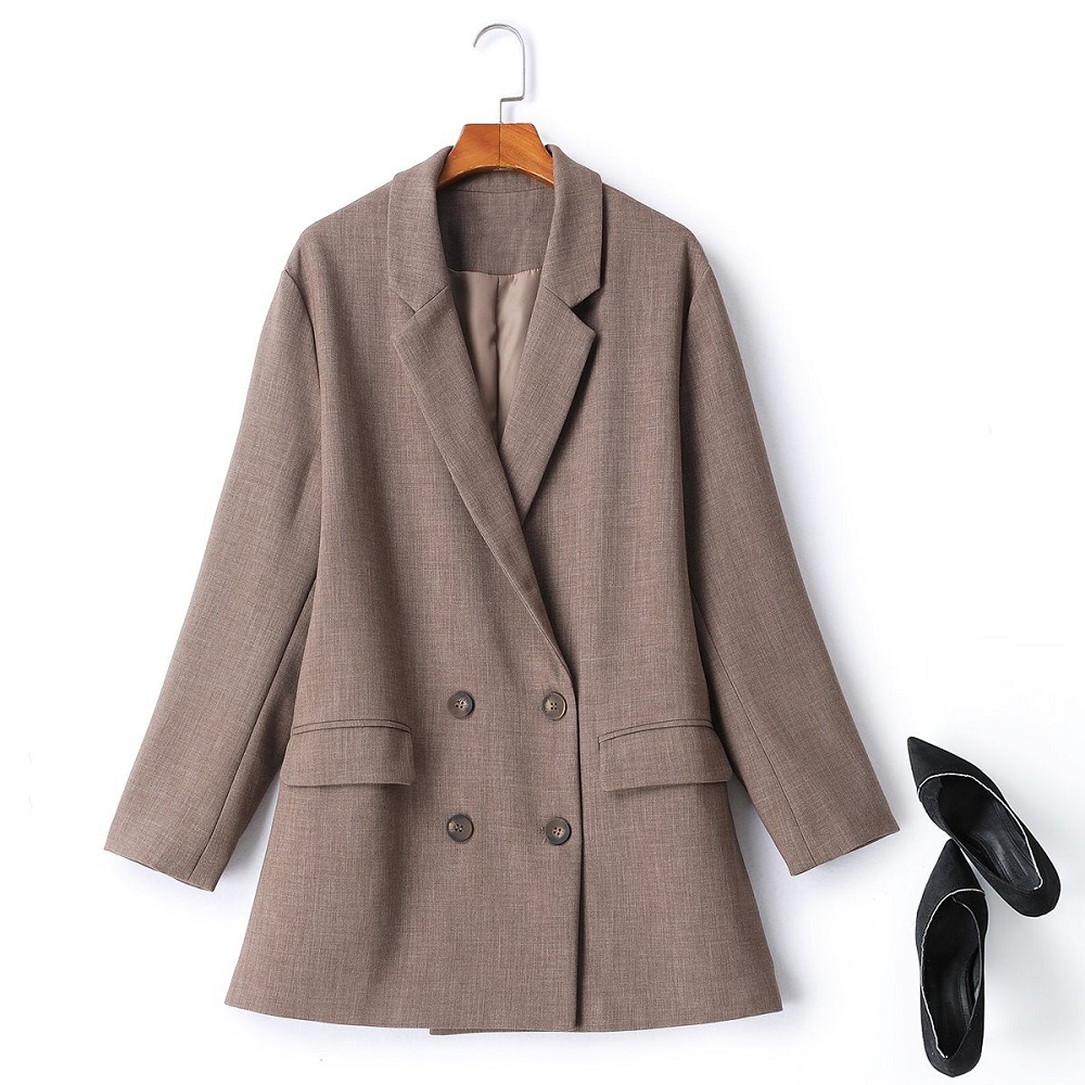 oversized grey blazer