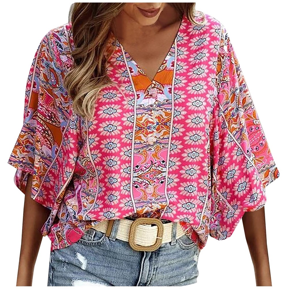 womens boho tops