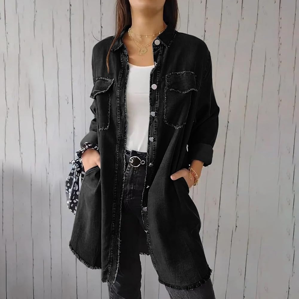 plus size denim jacket