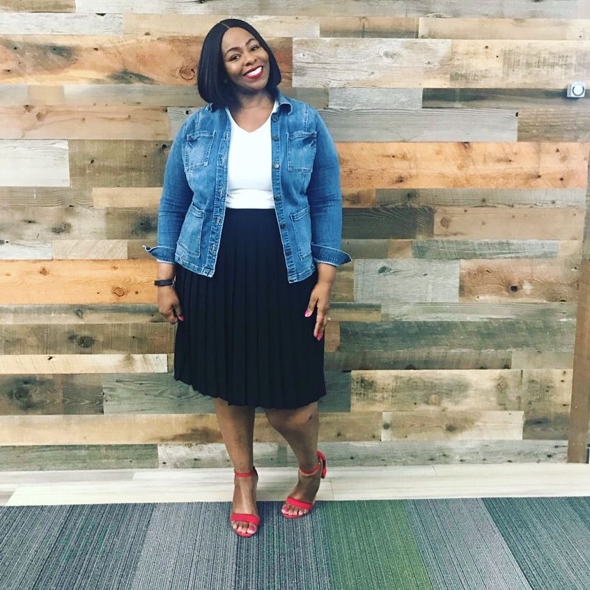 plus size denim jacket