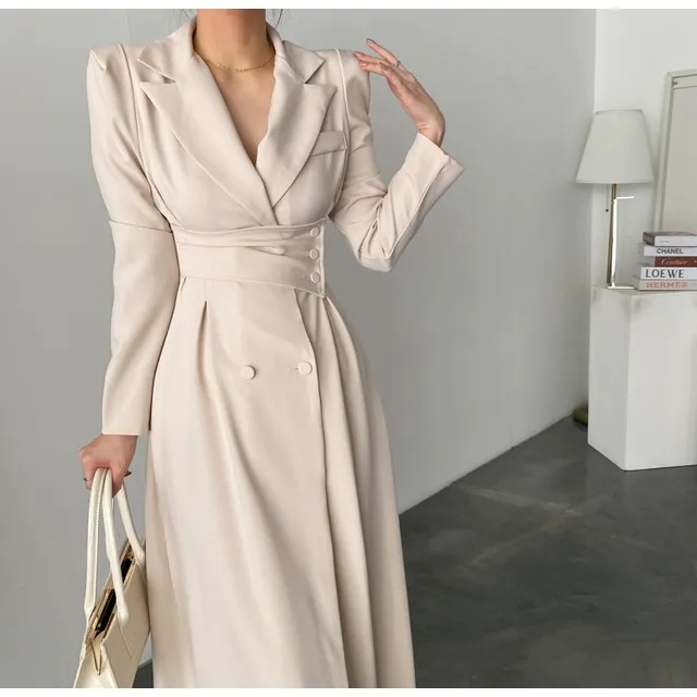 maxi blazer dress