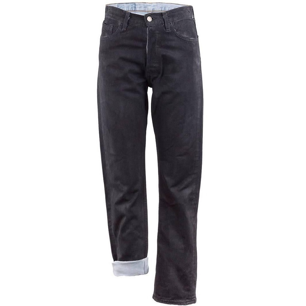 black designer jeans