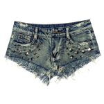 low rise jean shorts