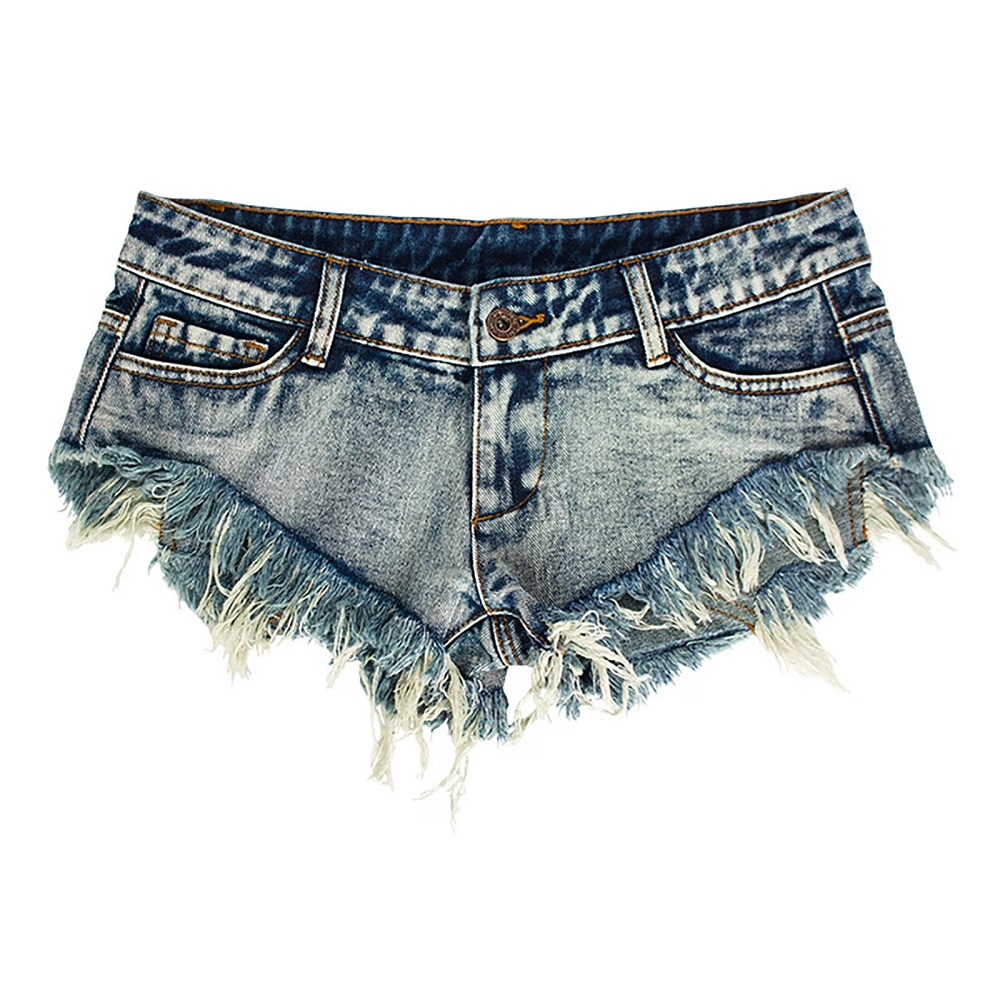 low rise jean shorts