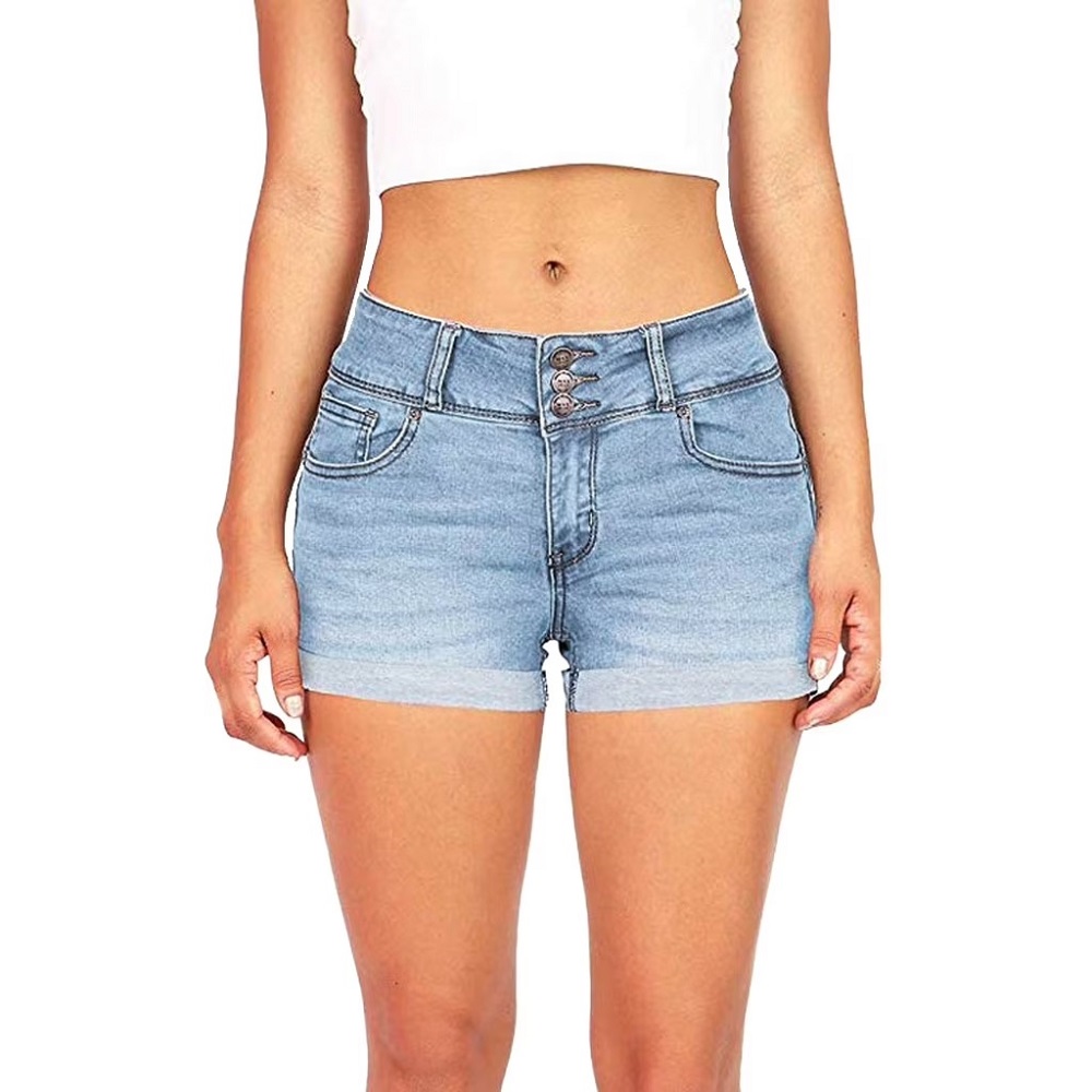 low rise jean shorts