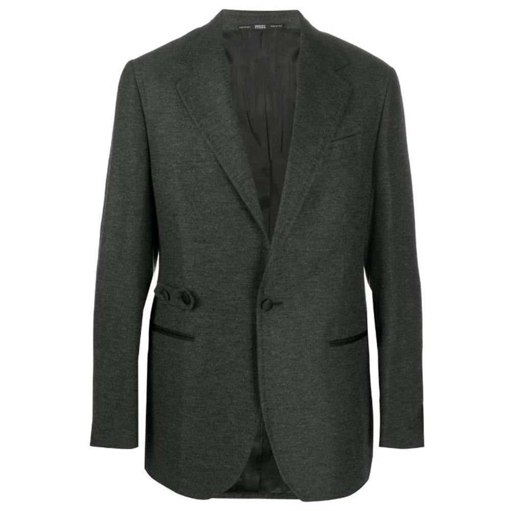 formal dark grey blazer