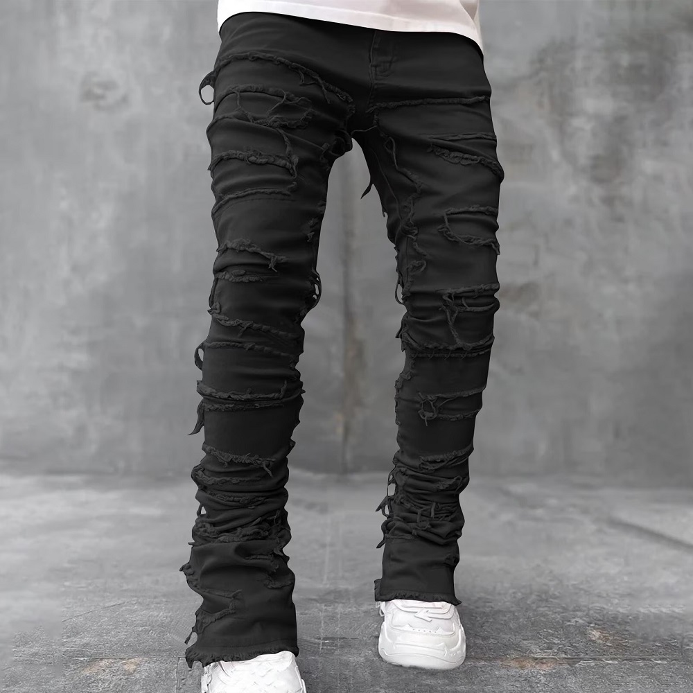 stacked skinny jeans