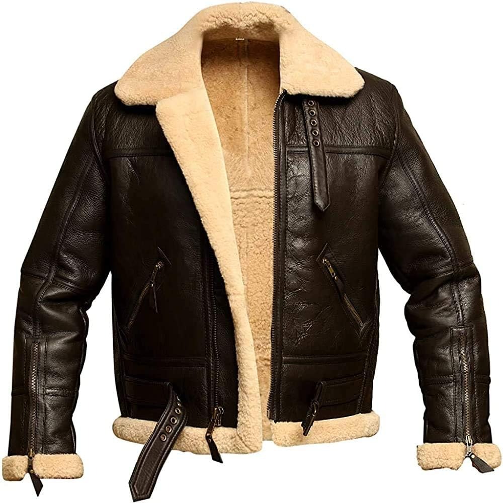 mens leather bomber jacket