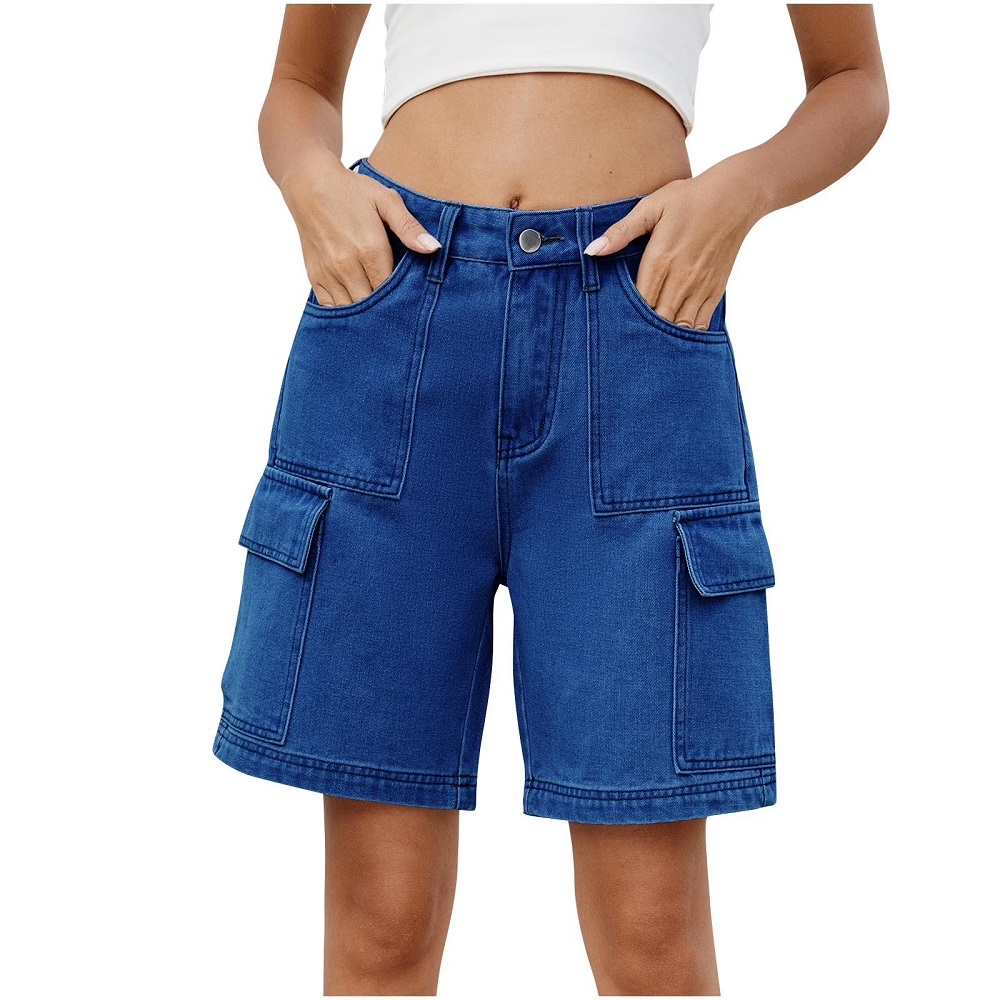 high waisted denim shorts