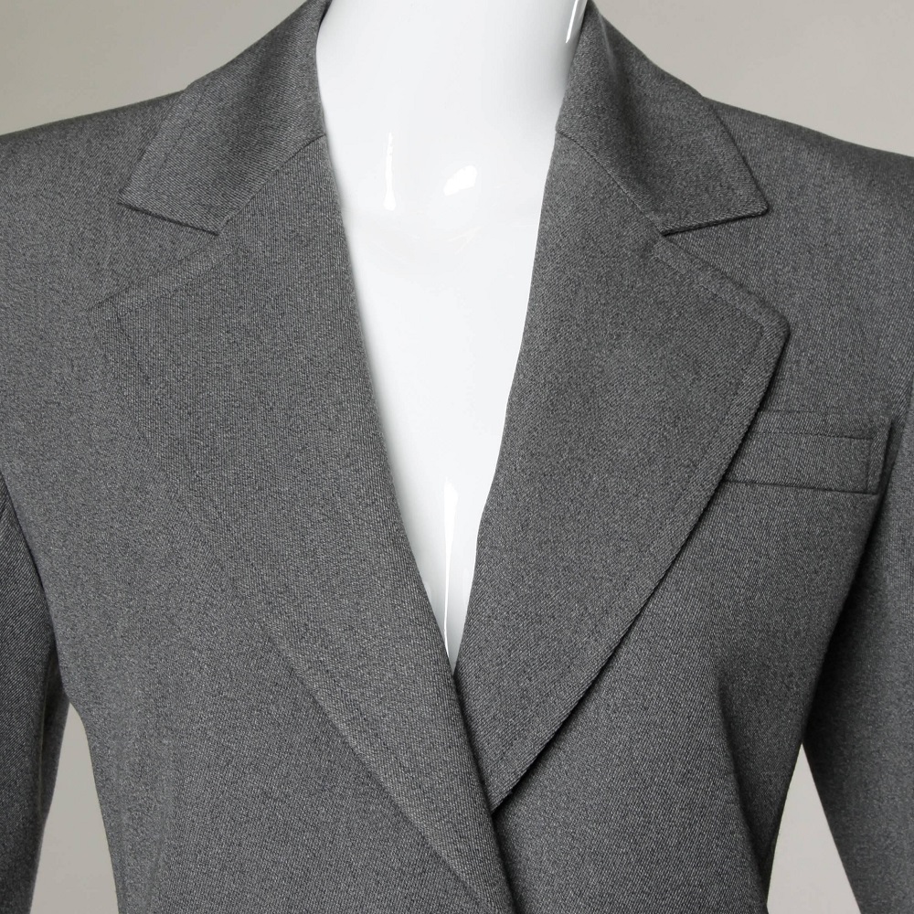 gray wool blazer