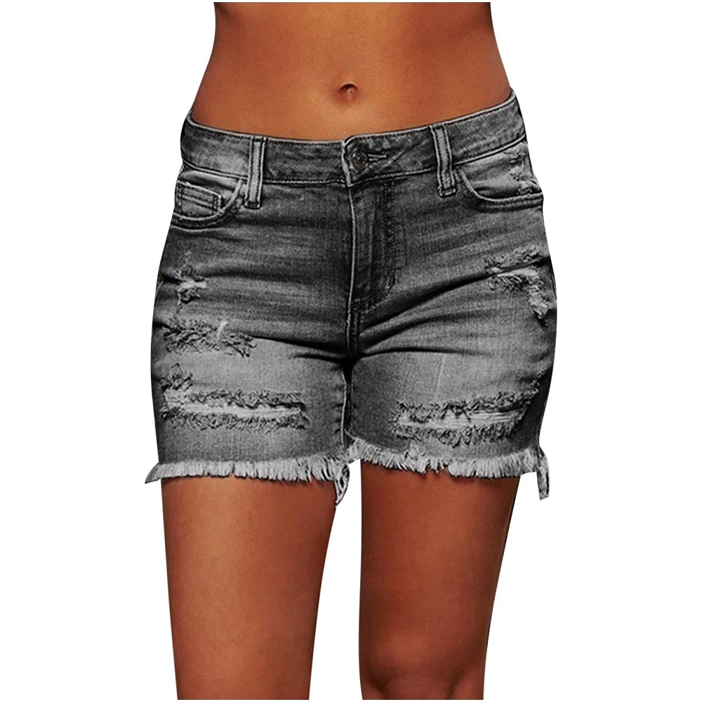 ripped jean shorts