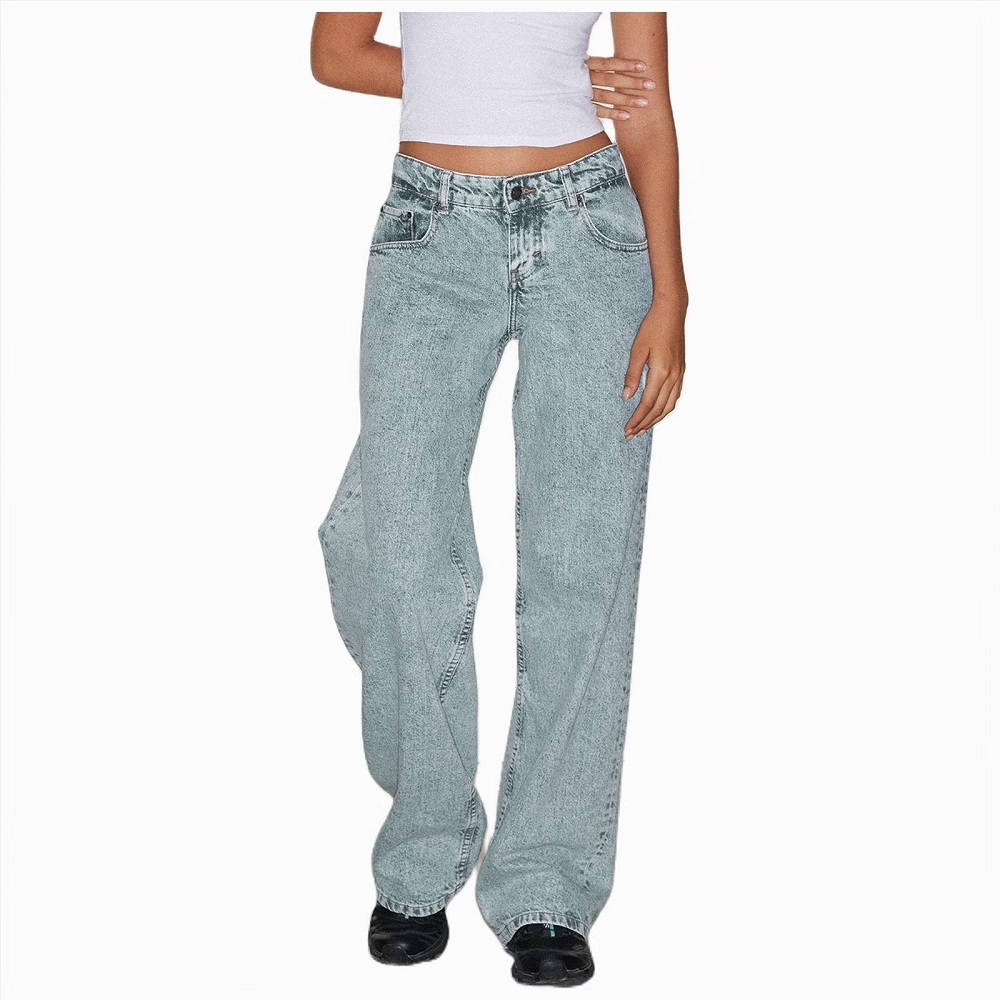 straight legged jeans