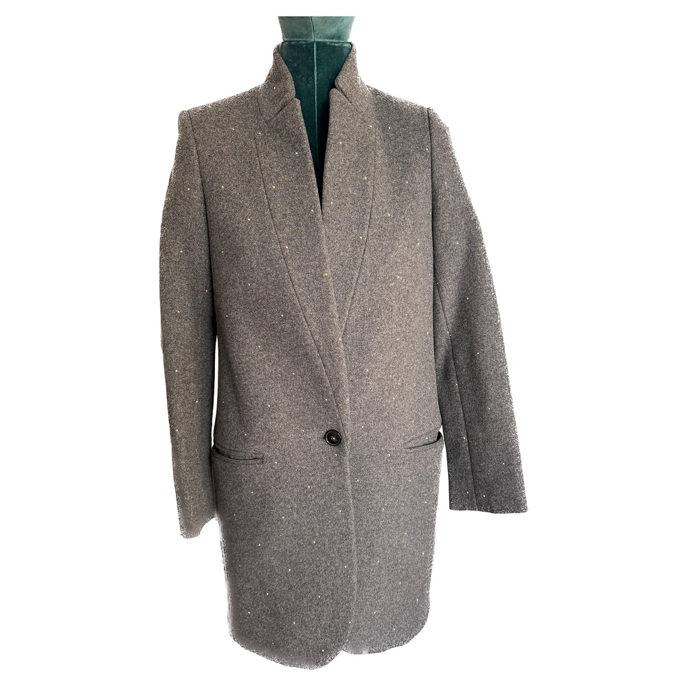 gray wool blazer