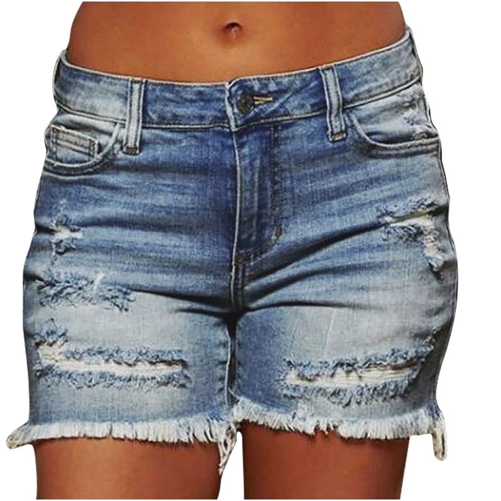 high waisted jean shorts
