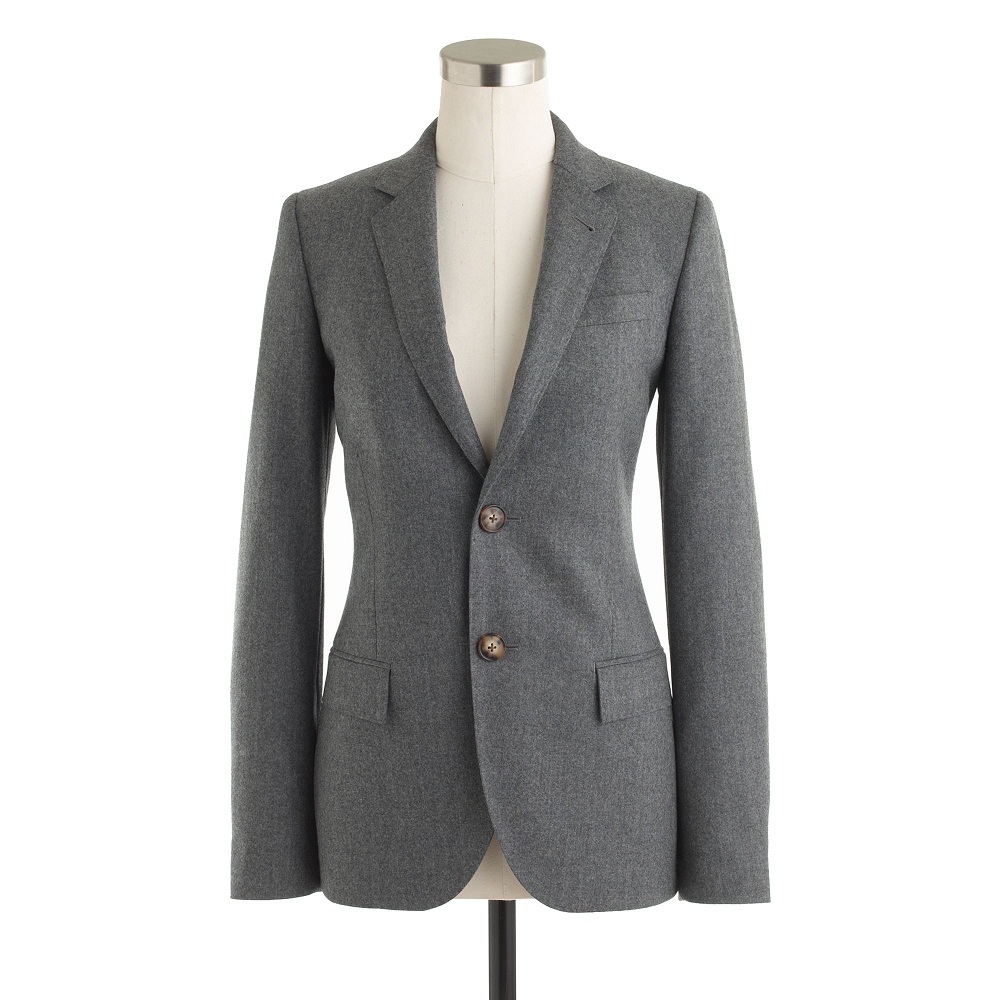 gray wool blazer