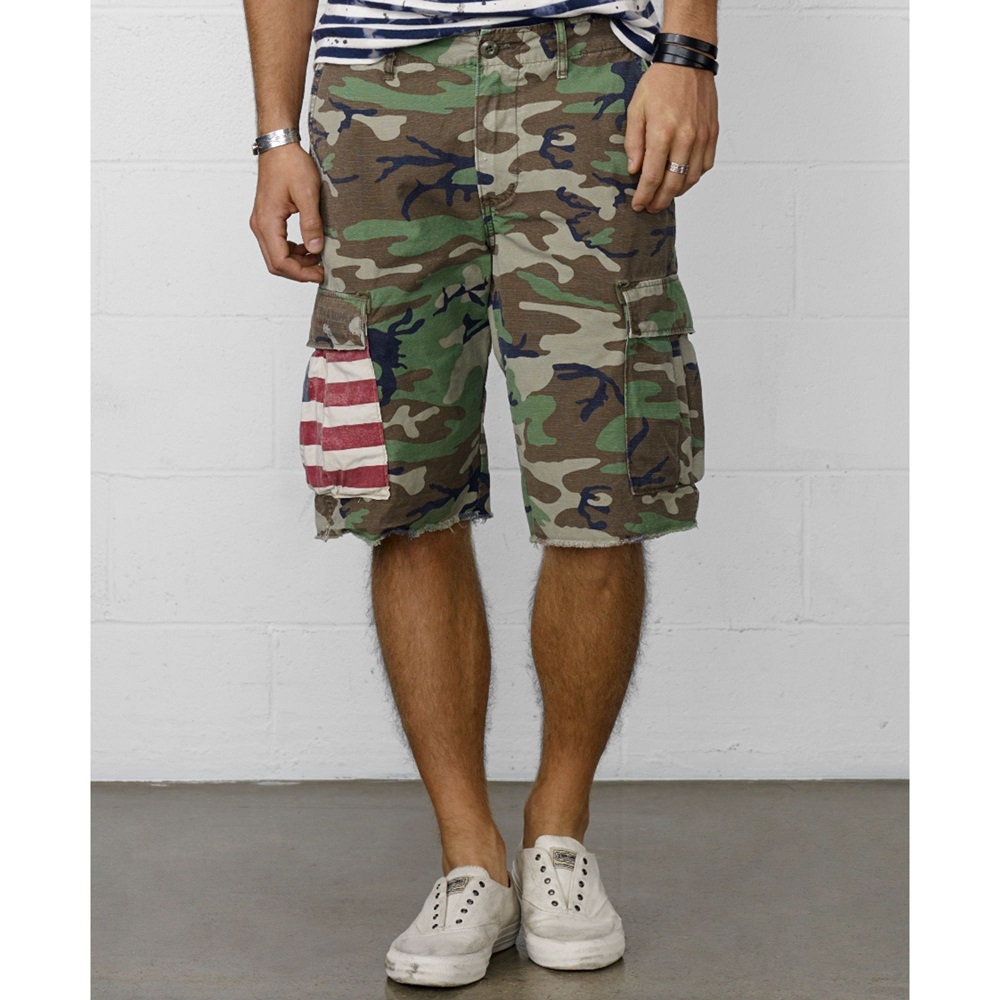 camo cargo shorts