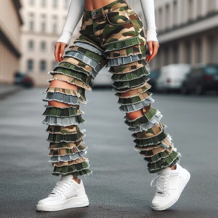 stacked skinny jeans