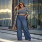 plus size wide leg jeans