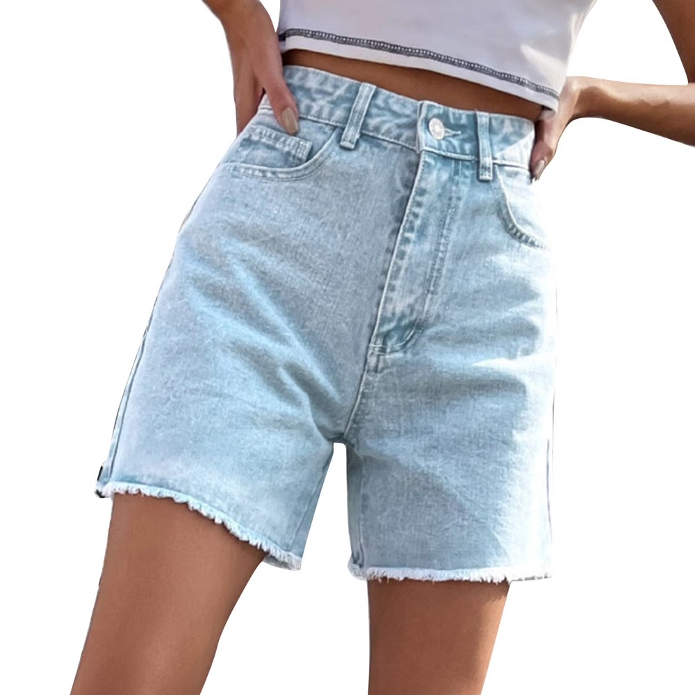 high waisted jean shorts