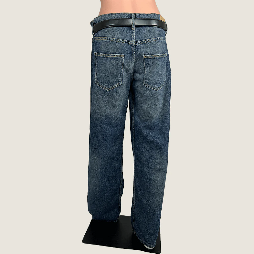 low rise straight jeans